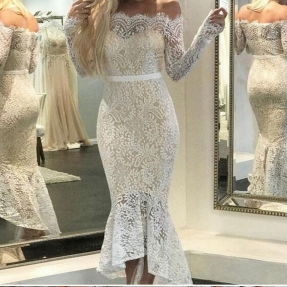 New Gorgeous Lace Mermaid dress - Picture 2 of 8
